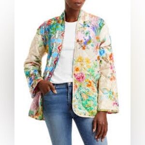 Johnny Was Reversible dreamers quilted jacket